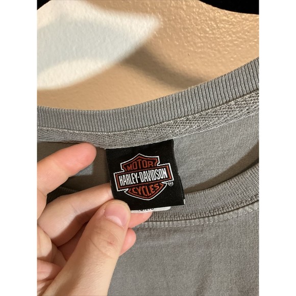 Harley Davidson Men’s XL Gray T Shirt Short Sleeve Graphic Fairbanks Alaska - Picture 4 of 10